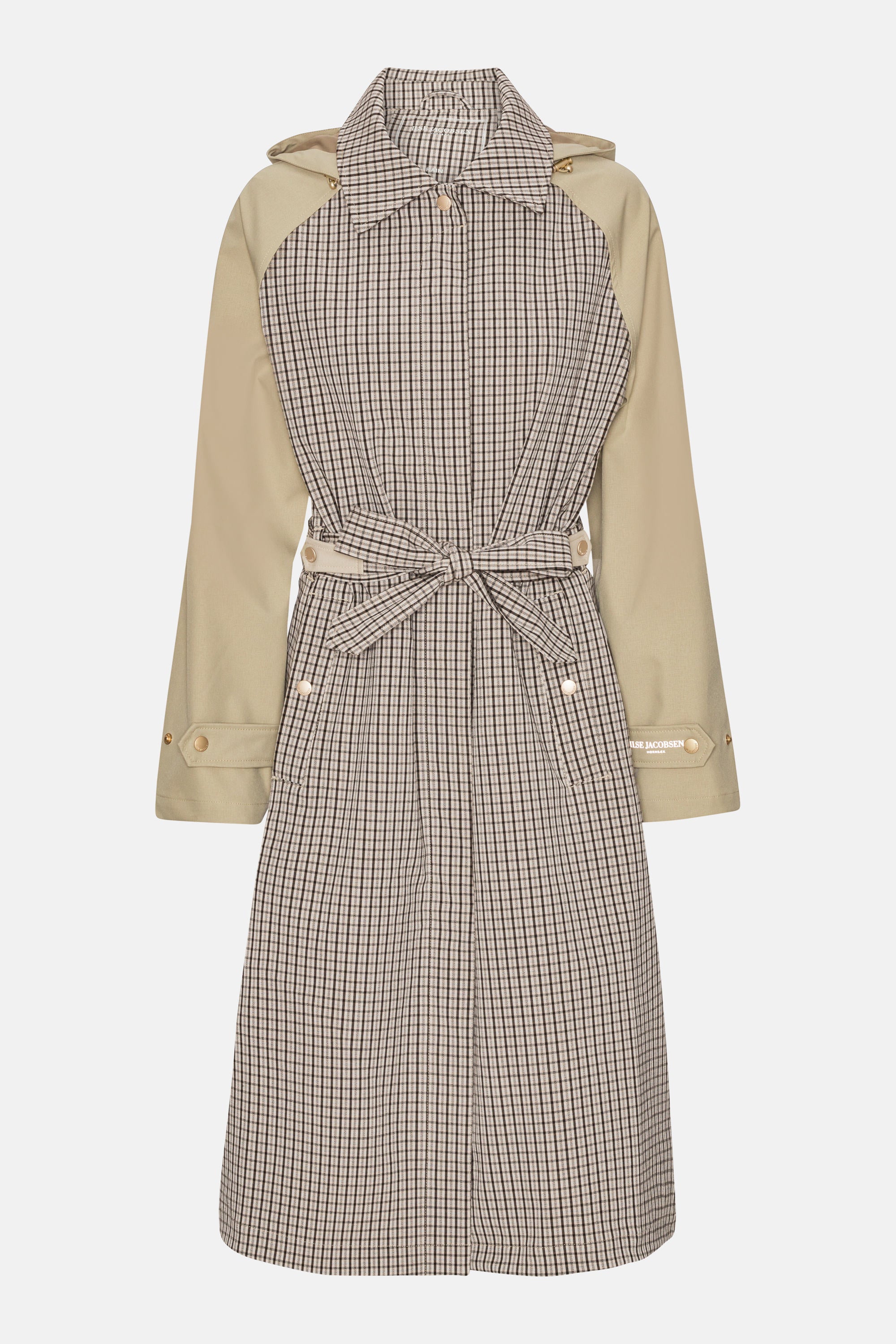 Trench Raincoat - White Pepper